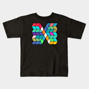 Plaid artwork Kids T-Shirt